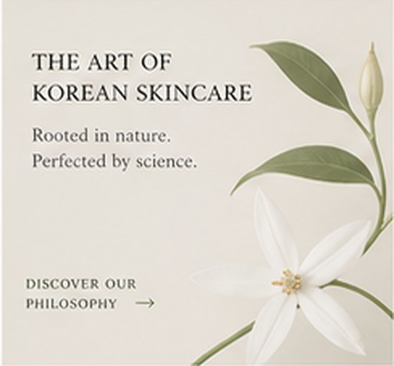 Korean skincare botanical art